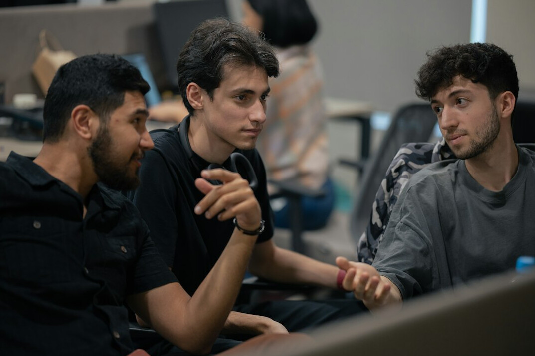 programmers collaborating on code