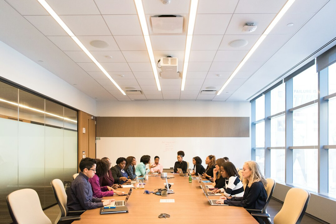 corporate team meeting