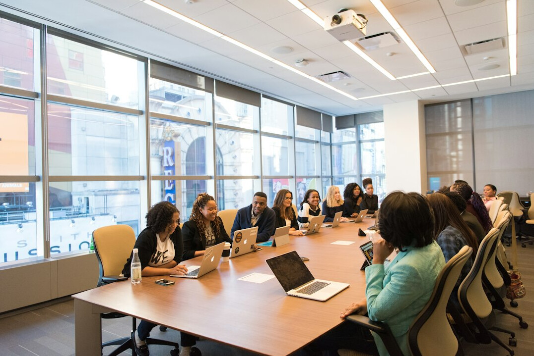 corporate team meeting
